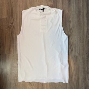 Zara White Sleeveless Top Size Small NWT